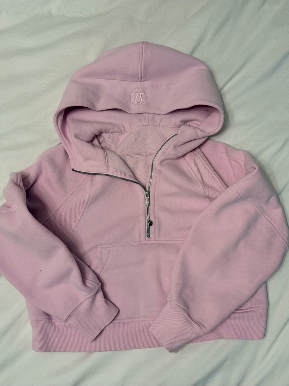 lululemon athletica Light Pink Half-Zip Hoodie